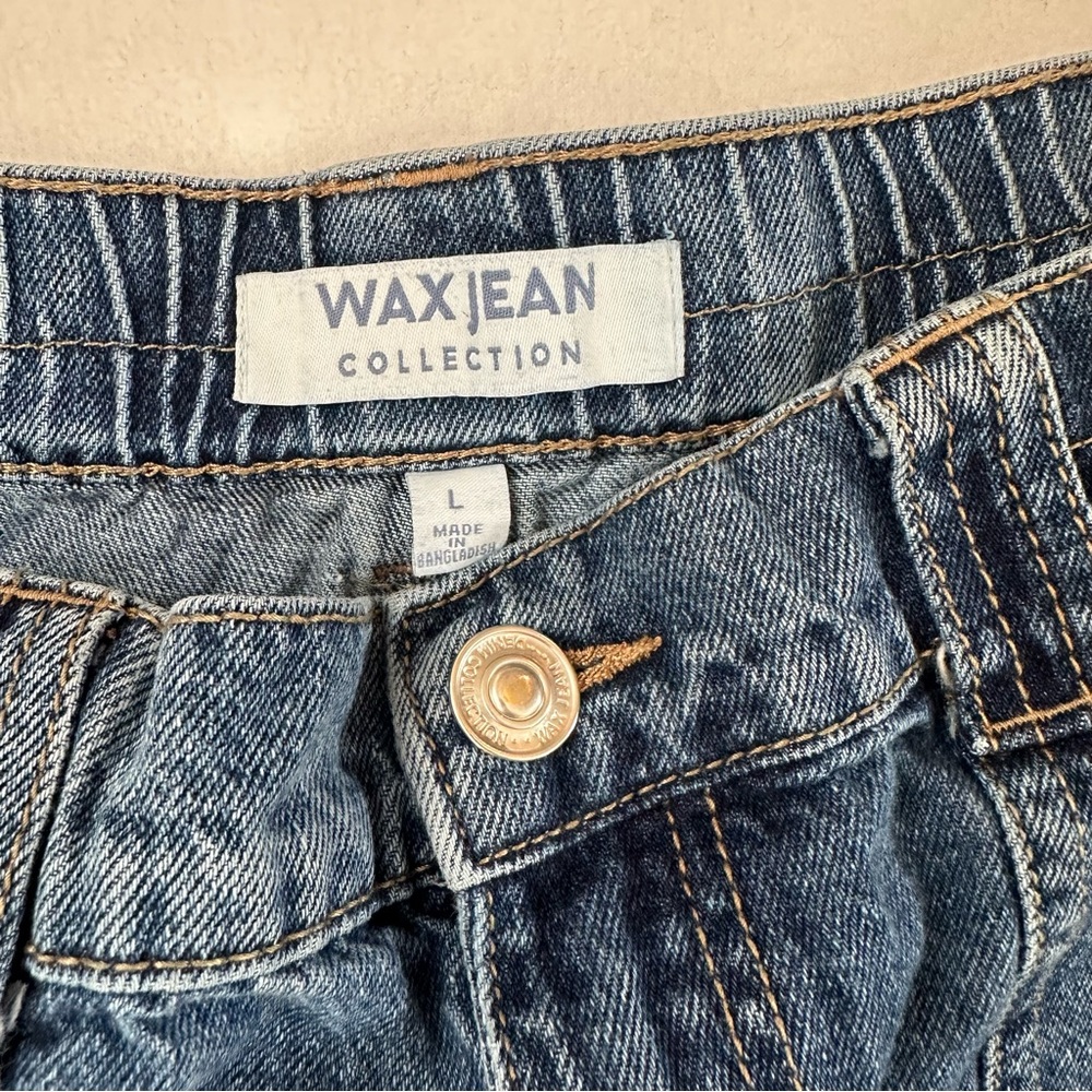 Wax Jeans Wide Leg Cargo Jeans Y2K Street Style Retro Inspired Womens Size L - Picture 11 of 13